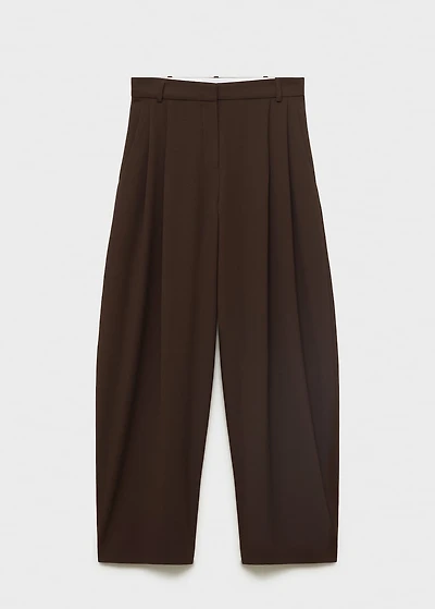 Pleat detail pants