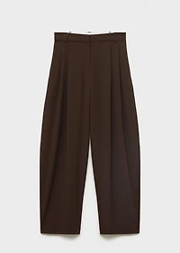 Pleat detail pants