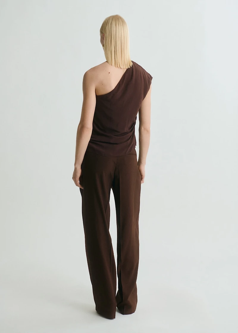 Pleat detail pants