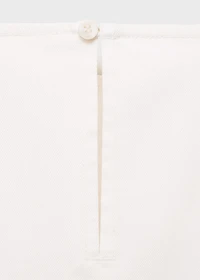 Denim dress with puffed hem