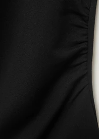 Asymmetrical draped top