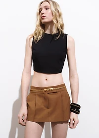 Crop top with bow on the back