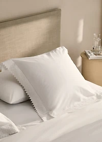 Duvet cover with lace detail for 180/200 cm bed