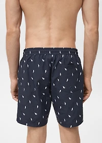 Seashell print swimsuit