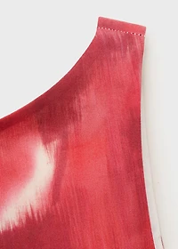 Floral-print flared dress