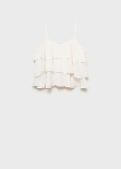 Lurex ruffled top