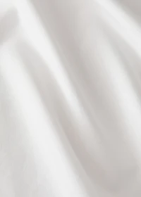 Washed percale cotton duvet cover with zigzag stitching for 180/200 cm bed