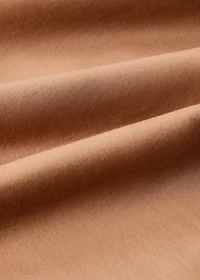 Washed cotton satin double-stitched top sheet for / cm bed