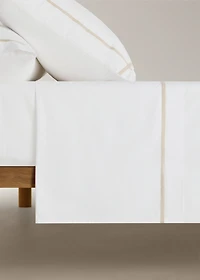 200-thread count percale cotton top sheet for / cm bed