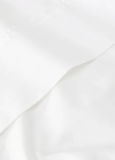 300-thread count percale cotton top sheet for 90 cm bed
