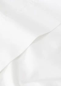 300-thread count percale cotton top sheet for 90 cm bed