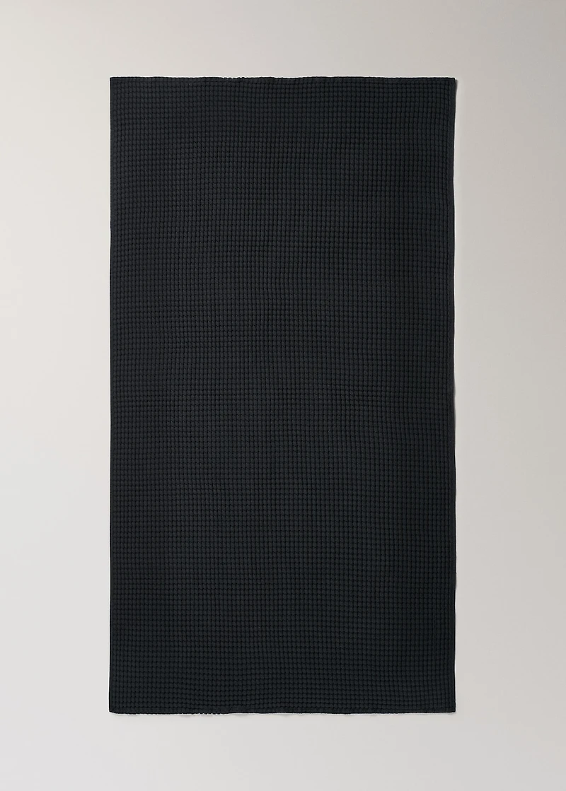 Cotton waffle bath towel