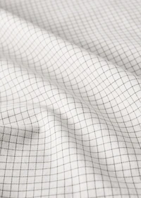 Children's flat sheet, cotton percale, mini check