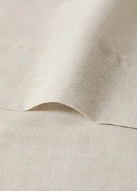 200-thread count percale cotton floral-print top sheet for 200 cm bed