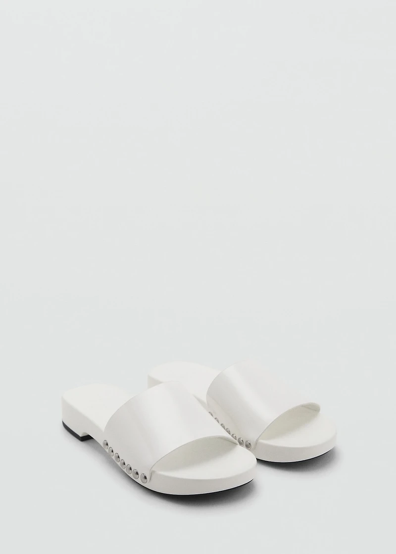 Studded leather sandals