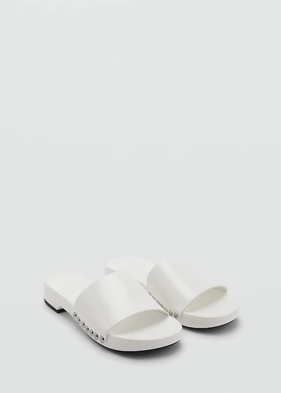 Studded leather sandals