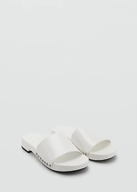 Studded leather sandals