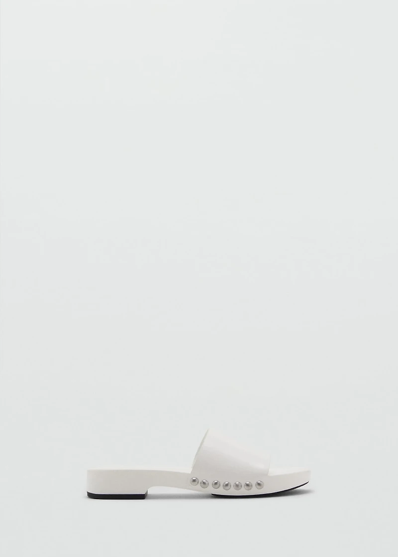 Studded leather sandals