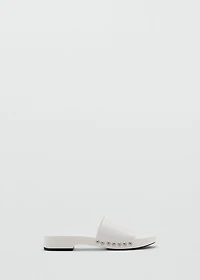 Studded leather sandals