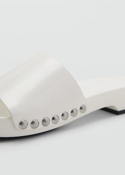 Studded leather sandals