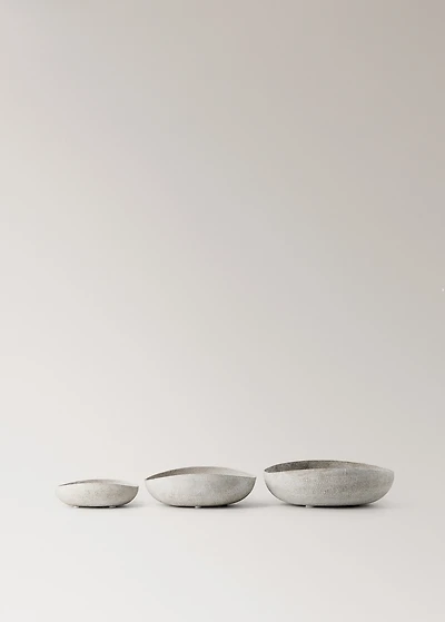 Small textured metal decorative bowl