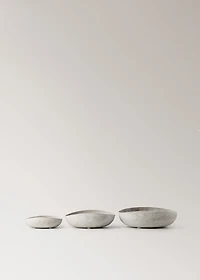 Small textured metal decorative bowl