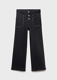 Straight-fit jeans with studs