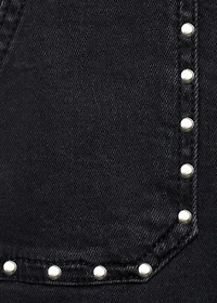 Straight-fit jeans with studs