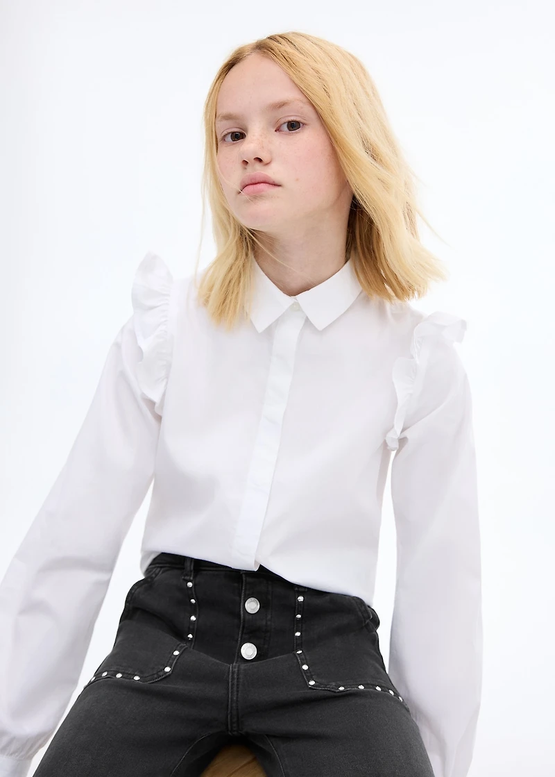 Straight-fit jeans with studs