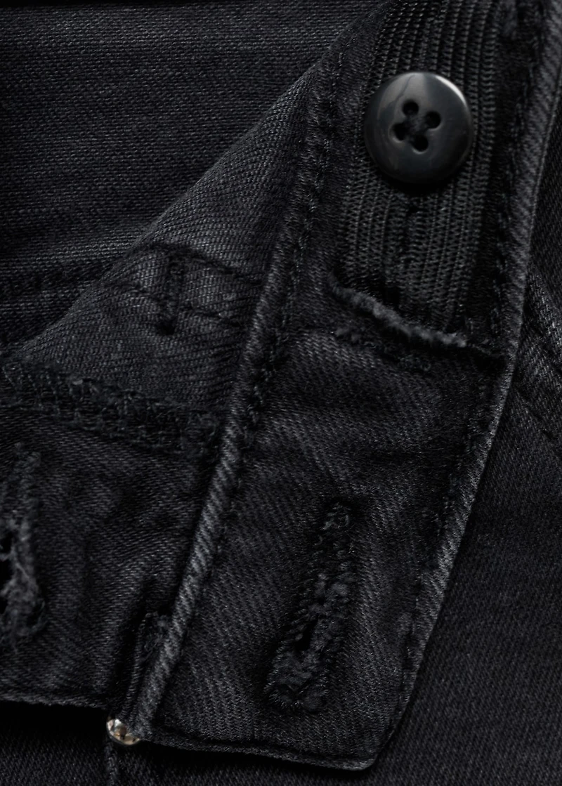 Straight-fit jeans with studs