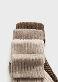 4 pack ribbed socks
