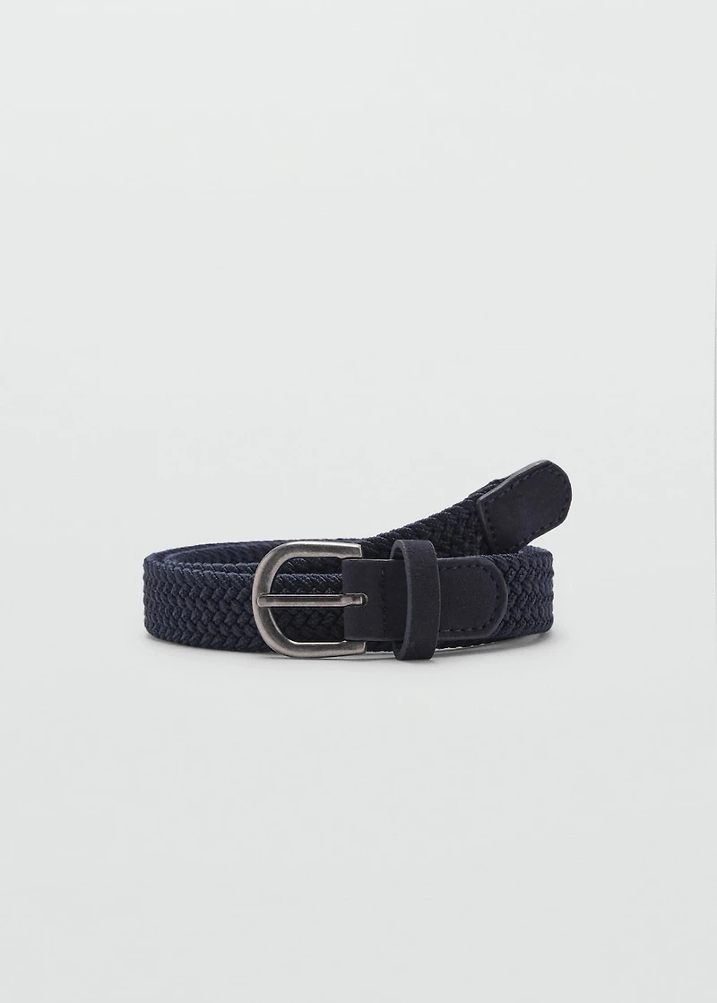 Braided elastic belt