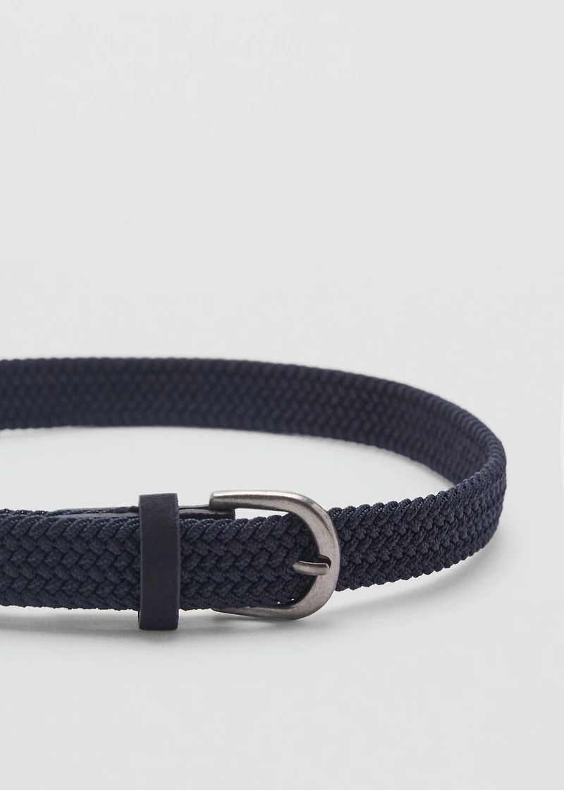 Braided elastic belt