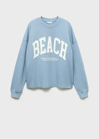 Printed cotton sweatshirt