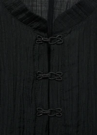 Lyocell blouse with toggles