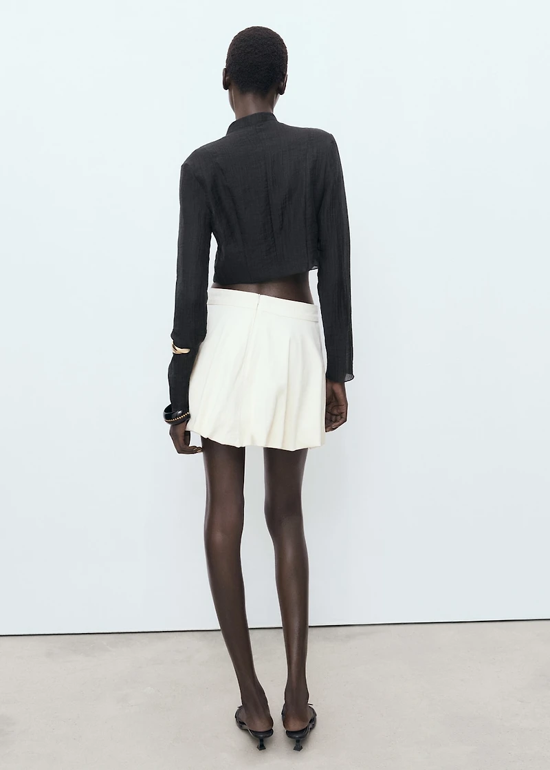 Lyocell blouse with toggles