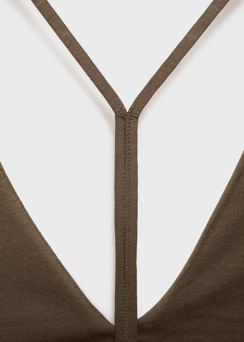 Midi-dress with back neckline