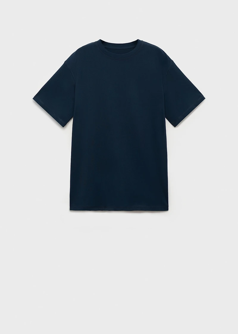 Embroidered cotton T-shirt