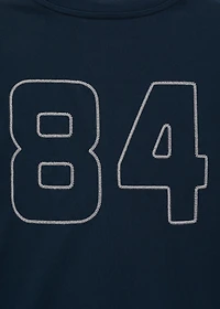 Embroidered cotton T-shirt