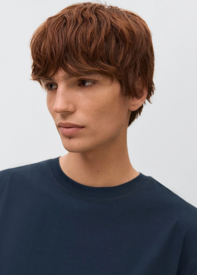 Embroidered cotton T-shirt