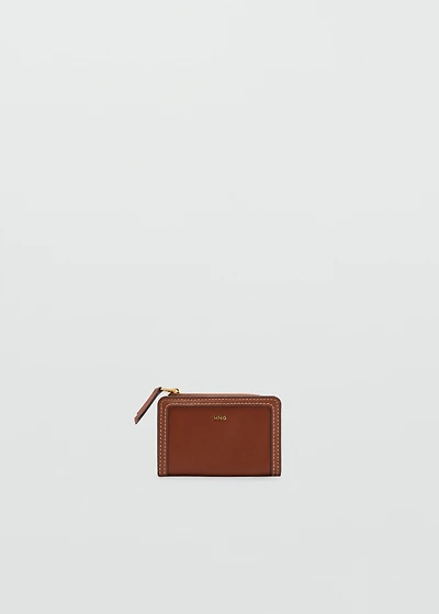 Small faux-leather wallet