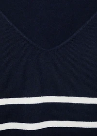 Knit striped sweater