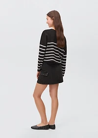 Knit striped sweater