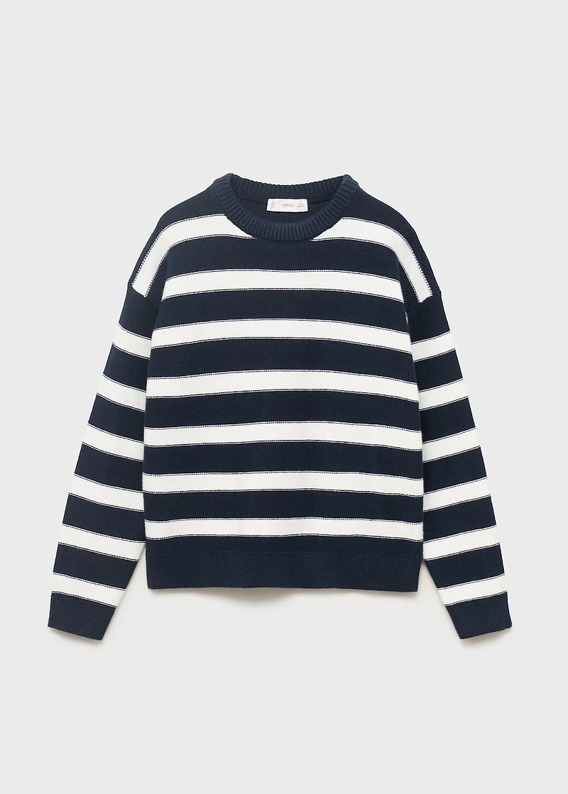 Knit striped sweater