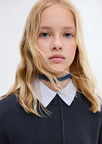 Long-sleeve knitted sweater