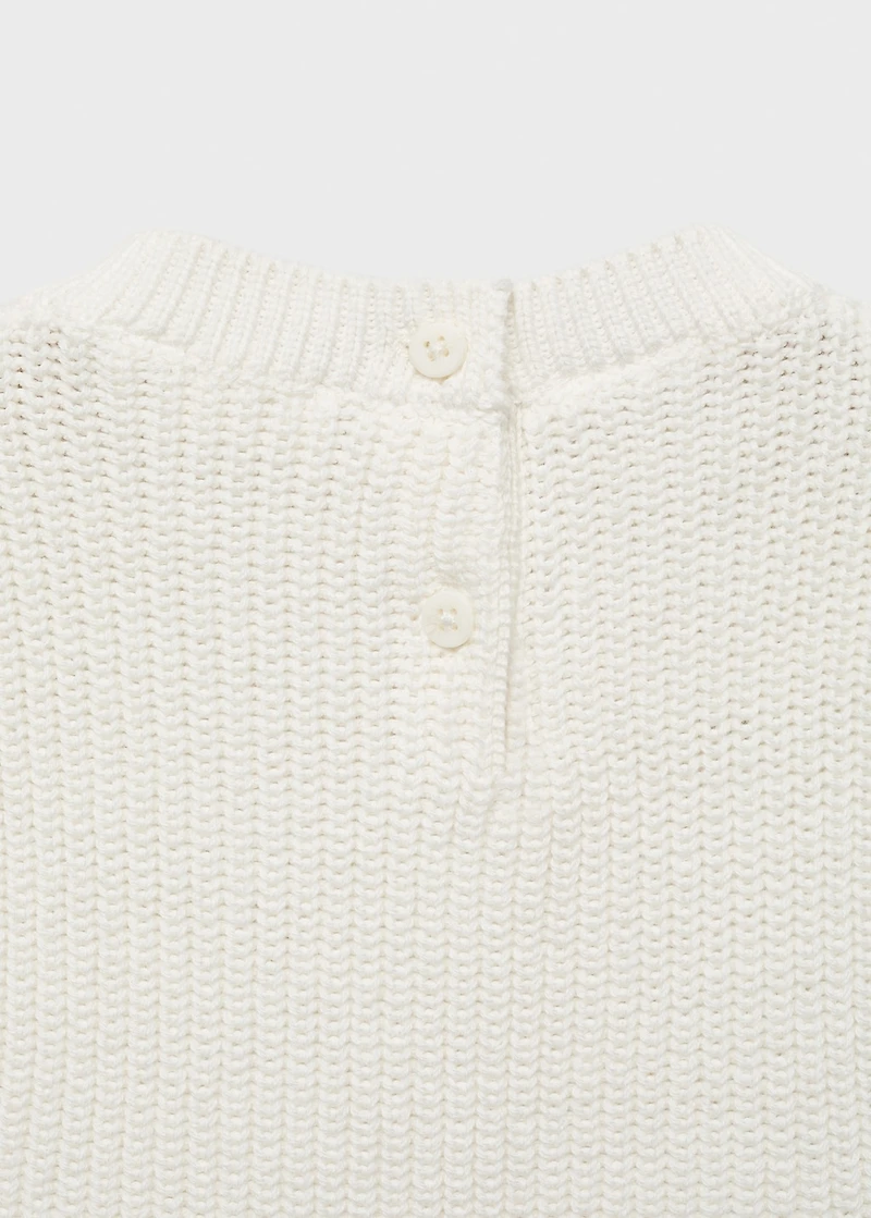 Knitted cotton vest
