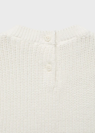 Knitted cotton vest