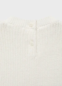 Knitted cotton vest