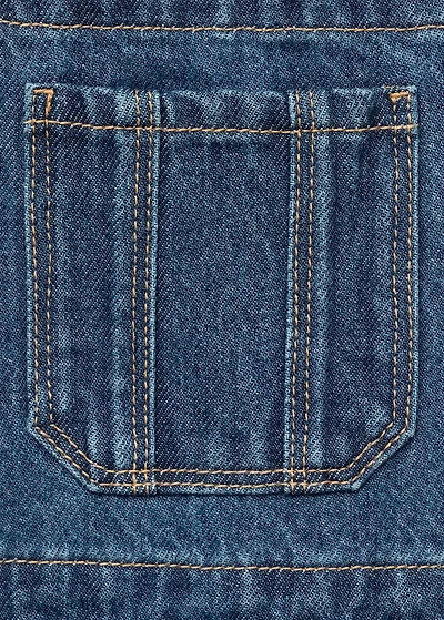 Denim cotton dungarees
