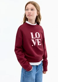 Love message sweatshirt